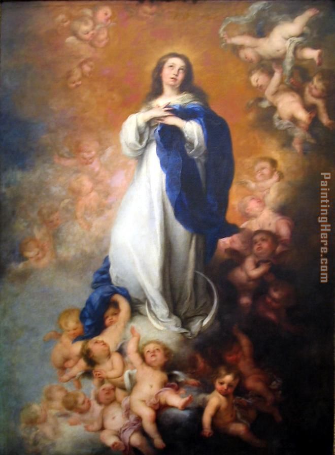 Inmaculada de Soult painting - Bartolome Esteban Murillo Inmaculada de Soult art painting